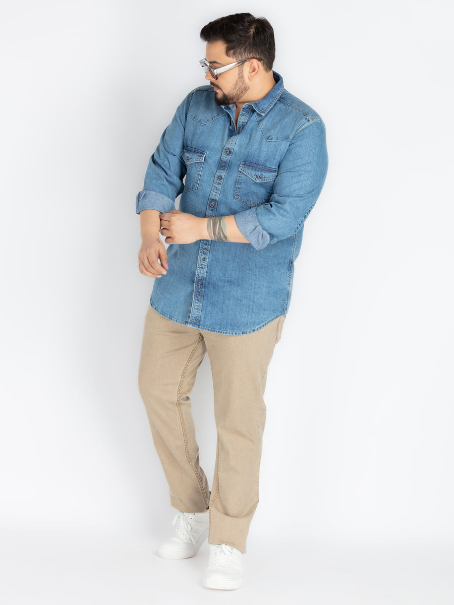 Men's Plus size Classic Full-Sleeve Shirt