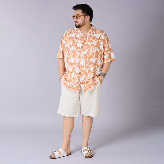 Sunset Safari – Viscose Cuban Collar Shirt