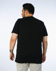 Black Solid Tee-018