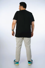 Black Solid Tee-018