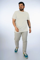 Off White Solid Tee