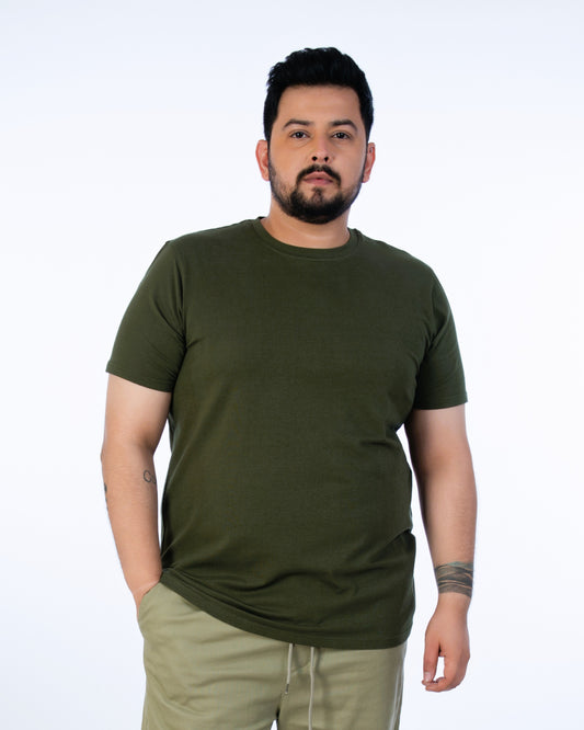 Olive Solid Tee