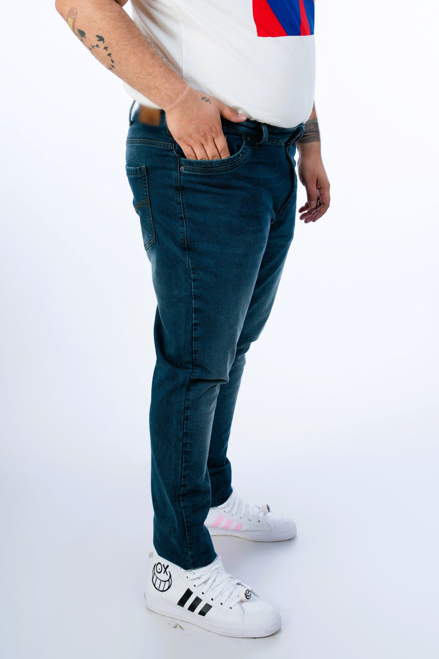 Mens Plus Size Dark Indigo Denim