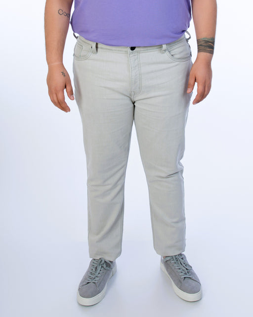 Mens Plus Size Ice Grey Denim