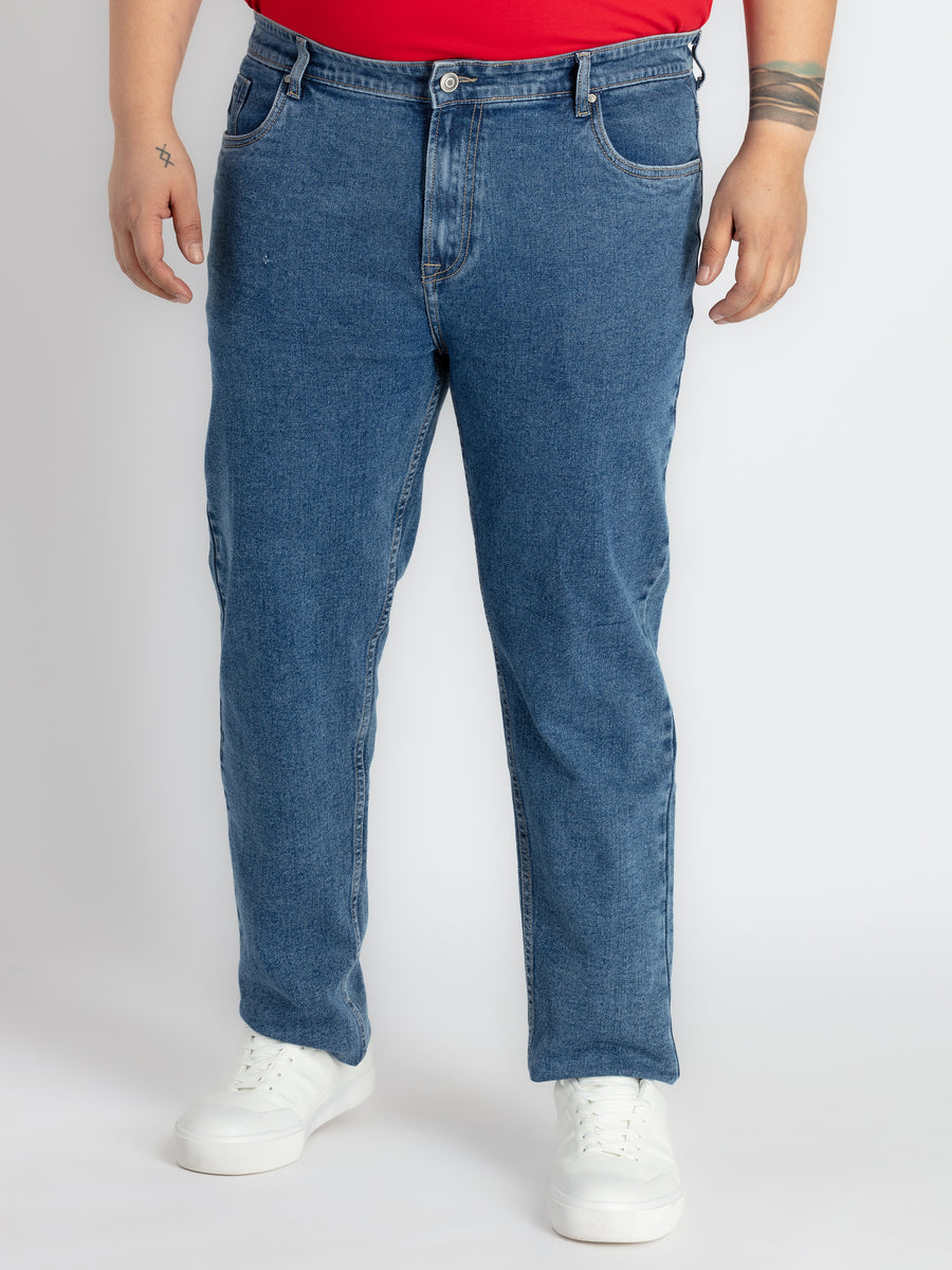 Mens Plus Size M Stone Denim
