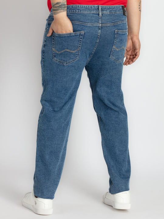Mens Plus Size M Stone Denim