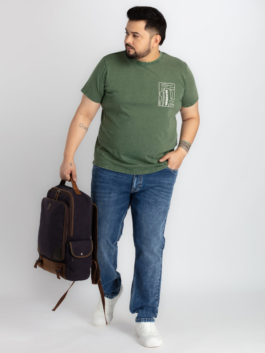 Mens Plus Size Indigo Blue Denim