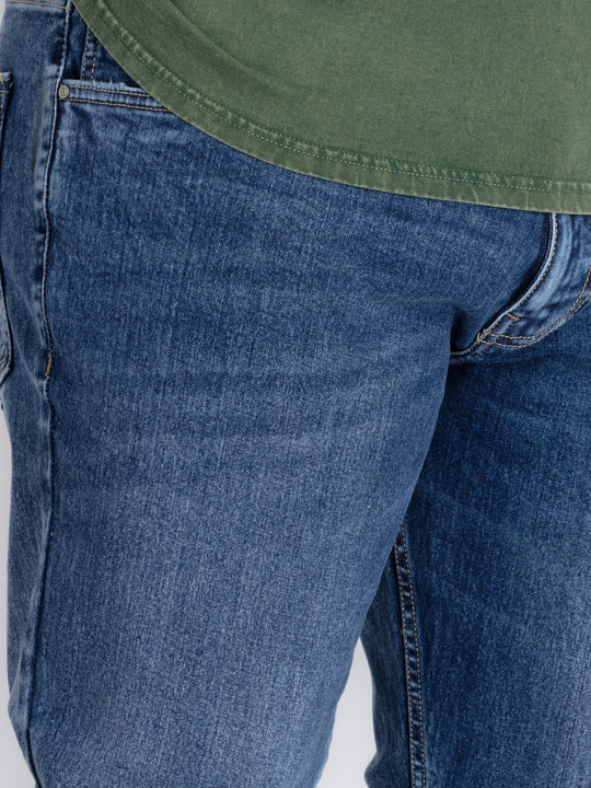 Mens Plus Size Indigo Blue Denim