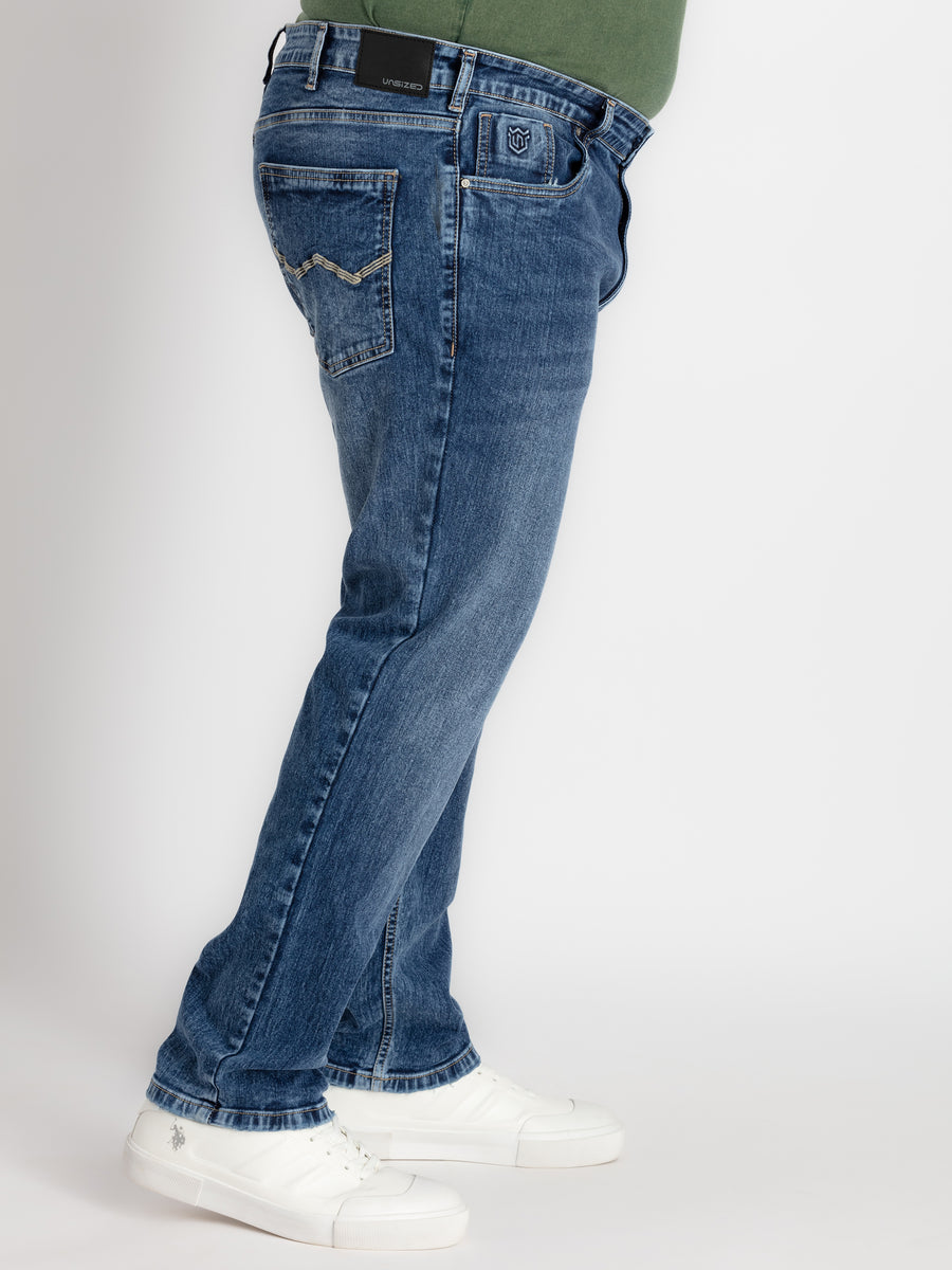 Mens Plus Size Indigo Blue Denim