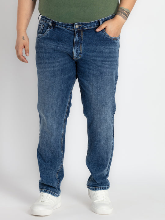 Mens Plus Size Indigo Blue Denim