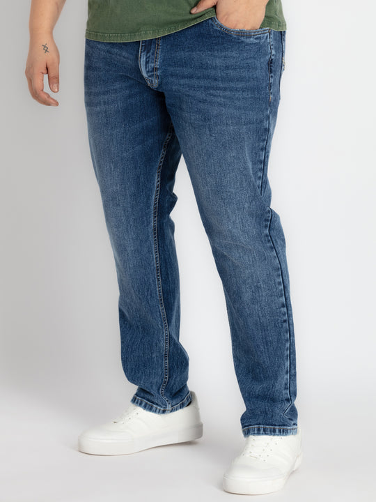 Mens Plus Size Indigo Blue Denim