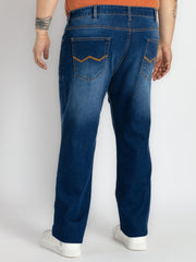 Mens Plus Size Indigo Blue Denim