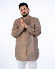 Mustard Printed Kurta