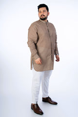 Mustard Printed Kurta