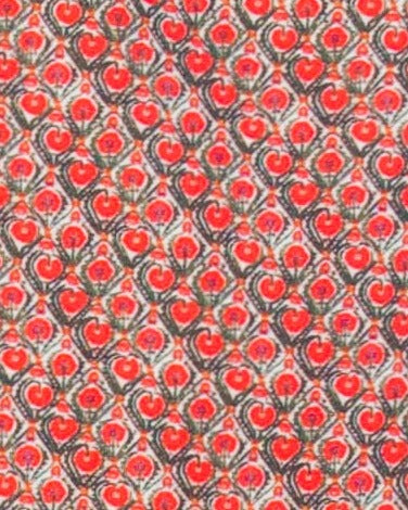 Plus Size Red Printed Kurta