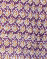 Mens Plus Size Purple Printed Kurta