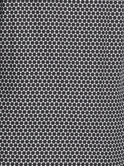 Plus Size Men’s Black & White Geometric Print Evening Shirt