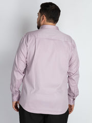 Voilet Spread Collar Solid Satin Shirts