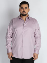 Voilet Spread Collar Solid Satin Shirts