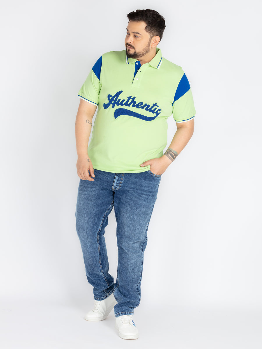 Green cut and sew Polo