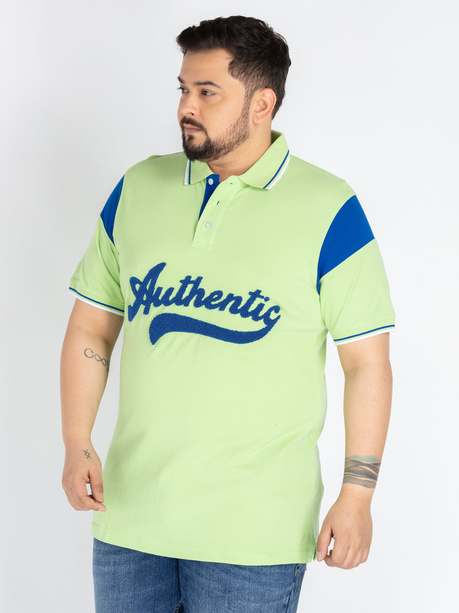 Green cut and sew Polo