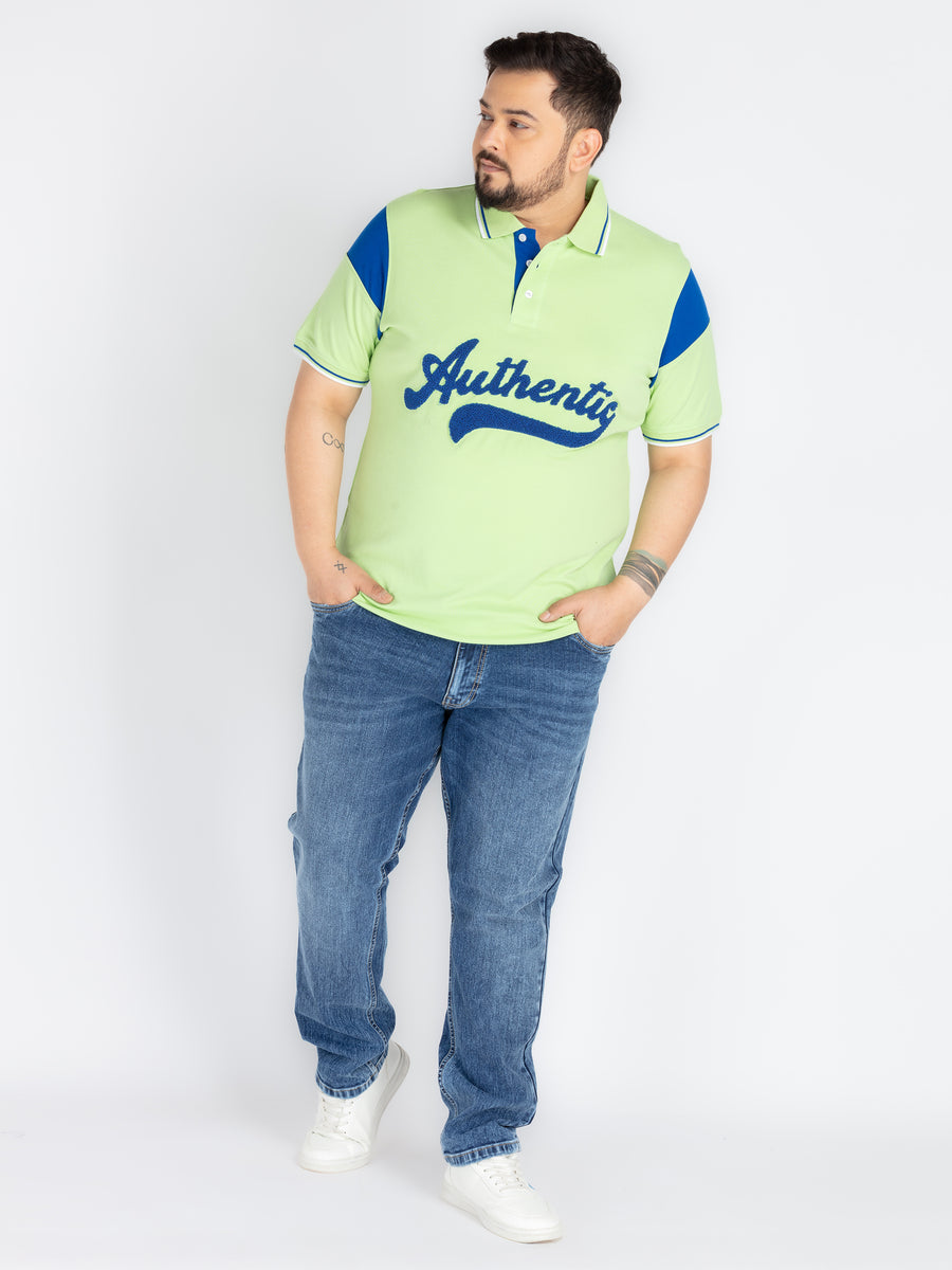 Green cut and sew Polo