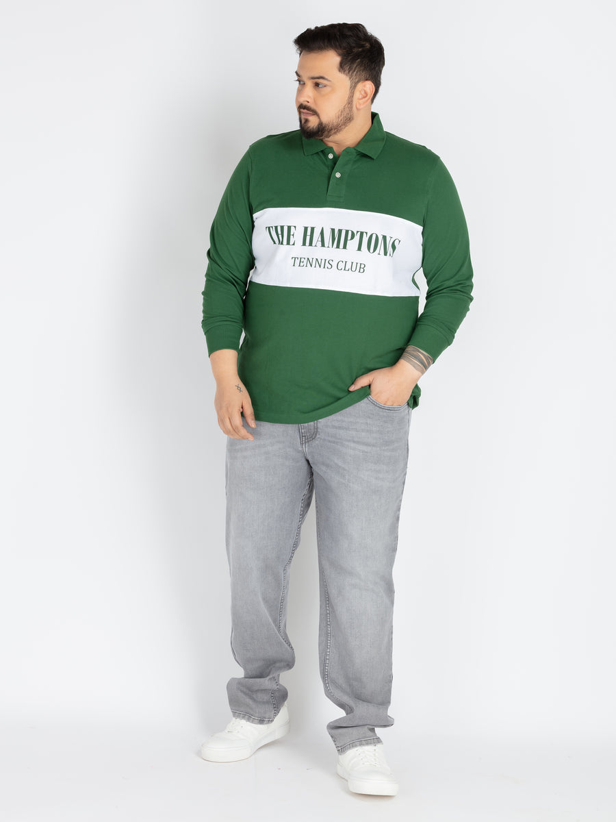 Mens Plus Size Olive green Polo
