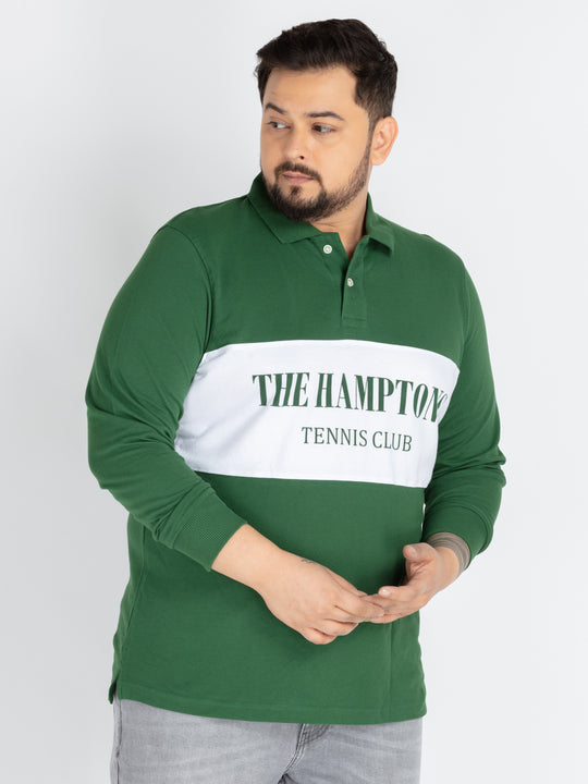 Mens Plus Size Olive green Polo