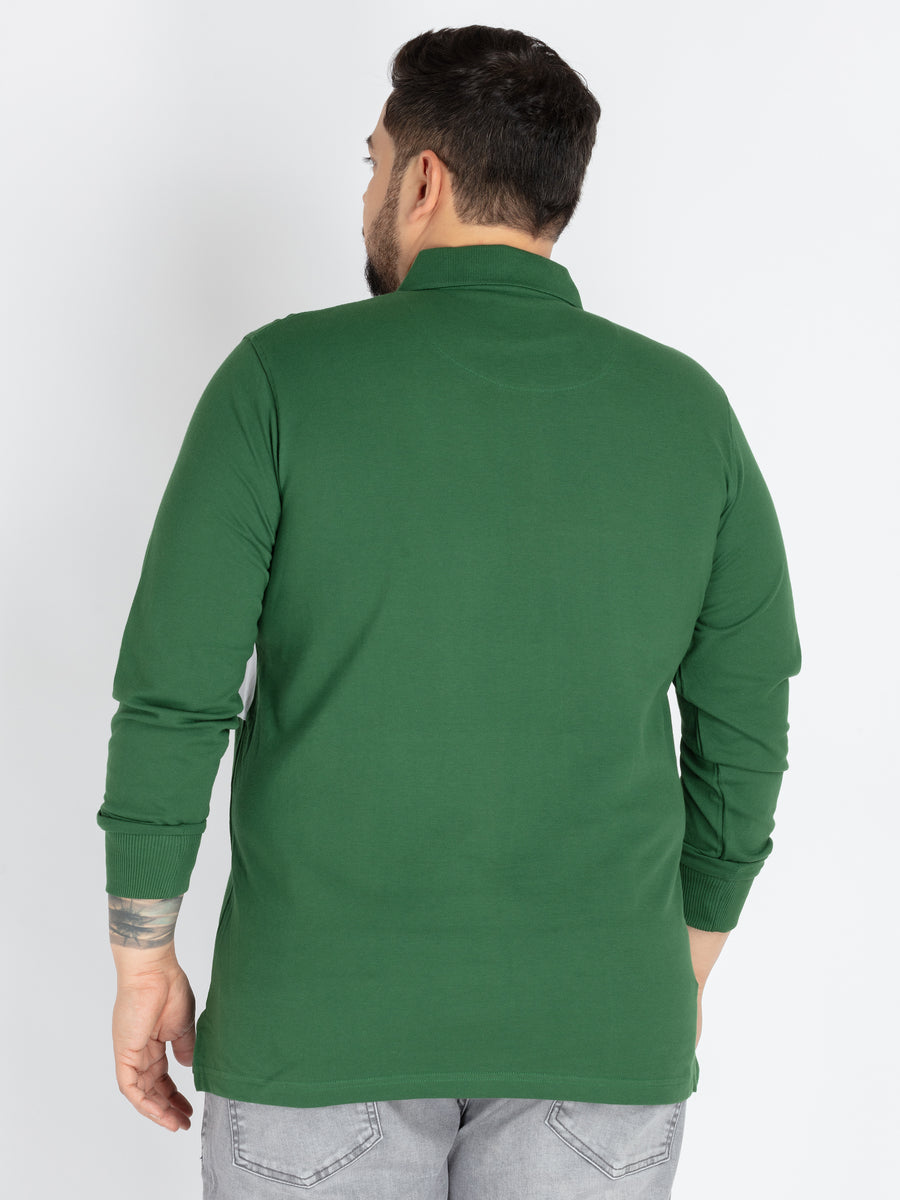 Mens Plus Size Olive green Polo