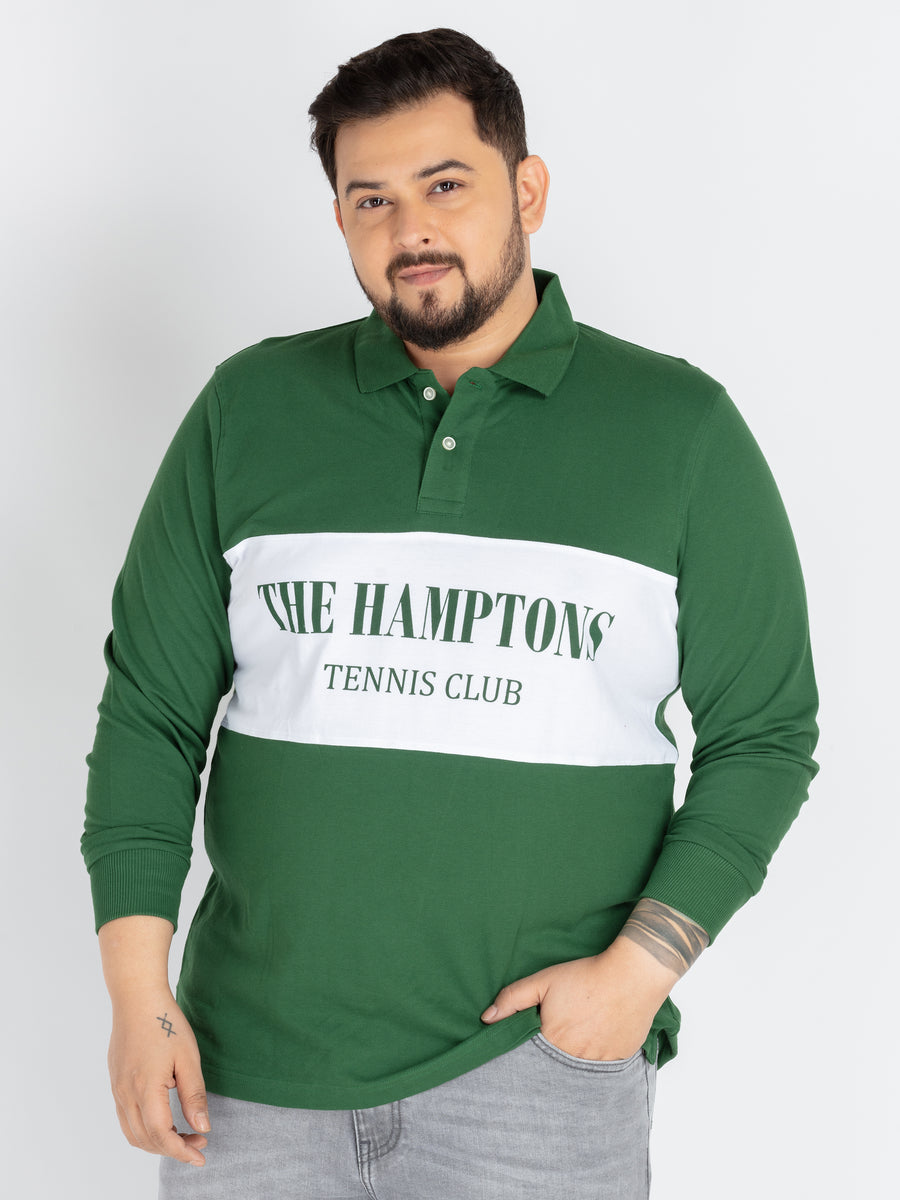 Mens Plus Size Olive green Polo