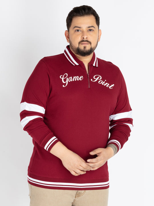 Mens Plus Size Maroon polo