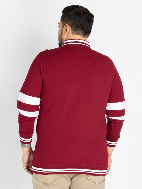 Mens Plus Size Maroon polo
