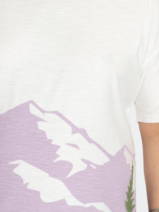 Mens Plus Size Mens White Round Neck T-shirt