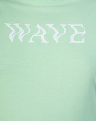 Mens Plus Size Light Green Crew Neck Graphic Tee
