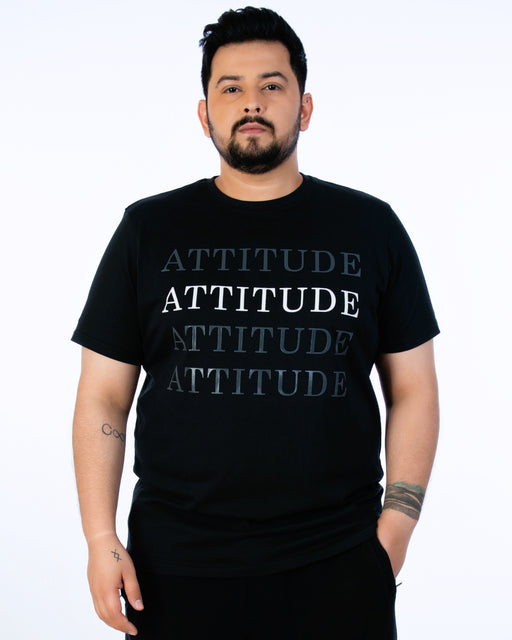 Mens Plus Size Black Crew Neck Graphic Tee