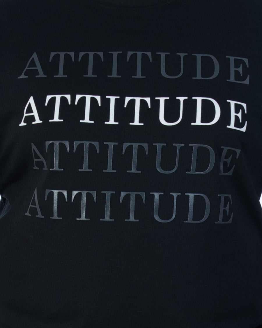 Mens Plus Size Black Crew Neck Graphic Tee