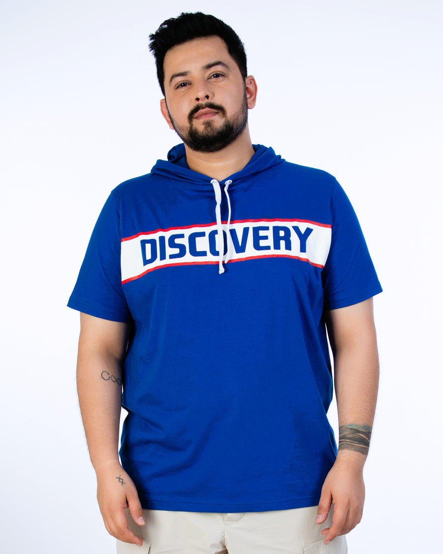 Mens Plus Size Royal Blue Hoodie