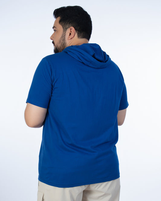 Mens Plus Size Royal Blue Hoodie