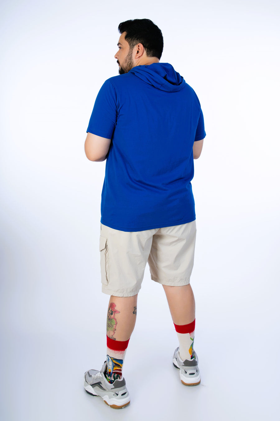 Mens Plus Size Royal Blue Hoodie