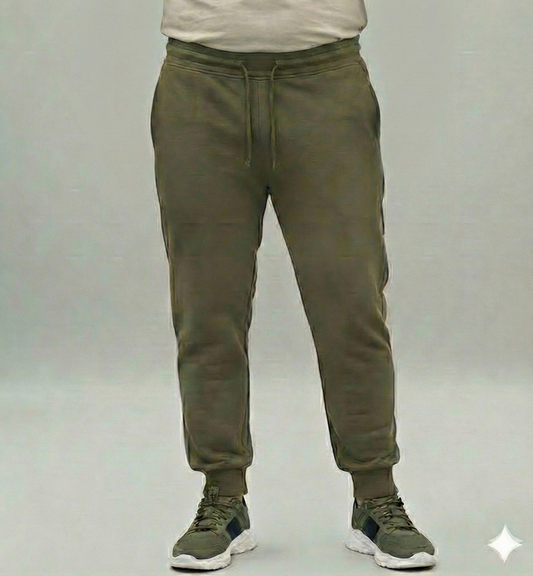 Plus Size Forest Green Premium Fleece Joggers