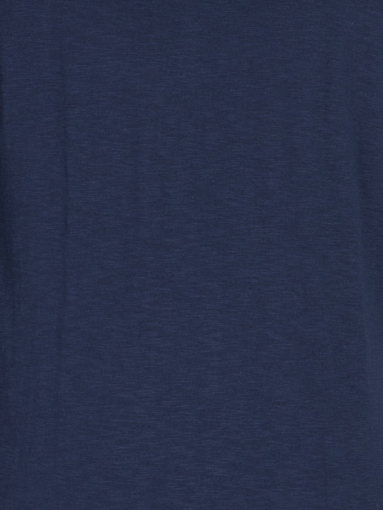 Mens Plus Size Navy Solid Henley tee