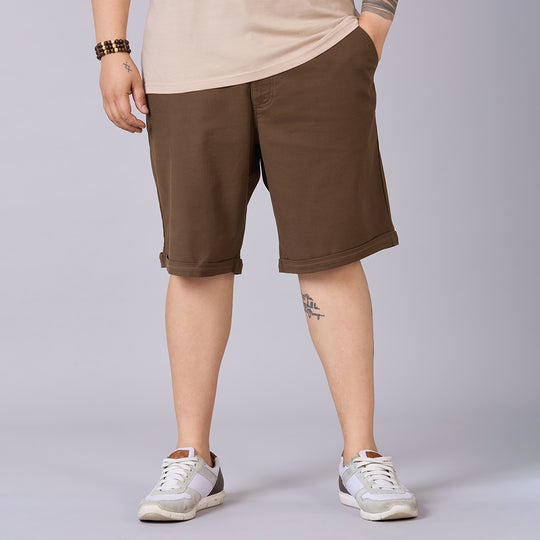 Men's Plus Size Essential Shorts with Elasticated Waist
