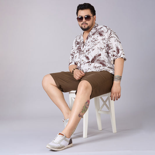 Men's Plus Size Essential Shorts with Elasticated Waist