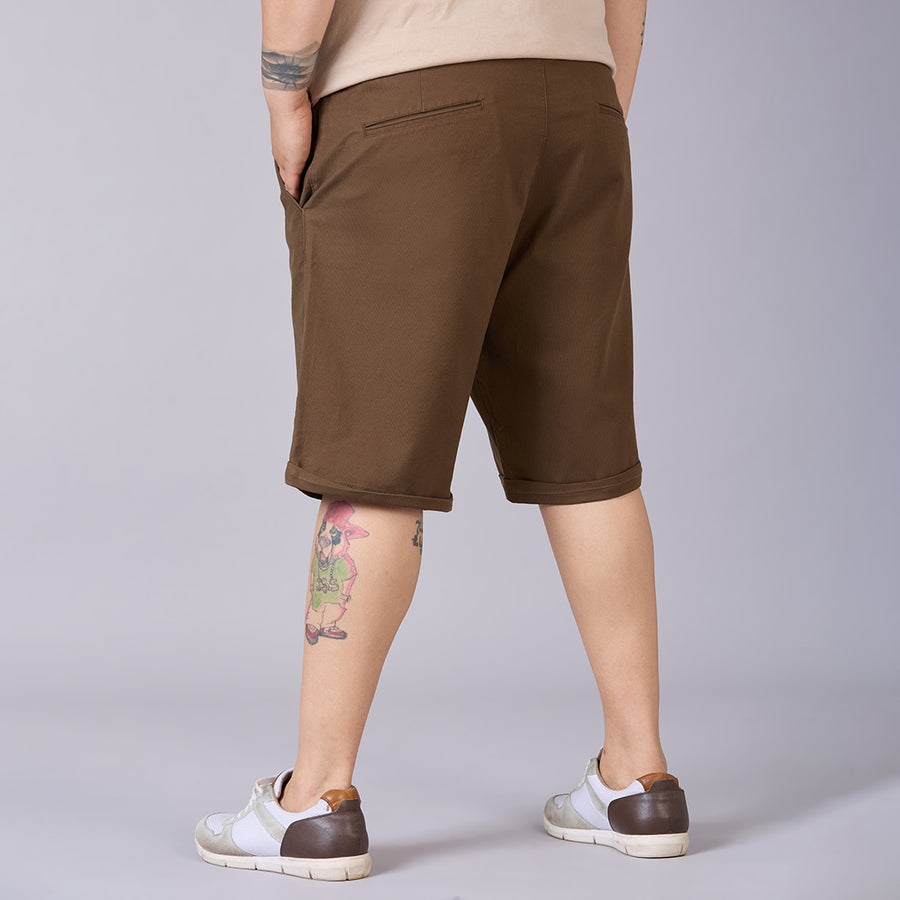 Men's Plus Size Essential Shorts with Elasticated Waist