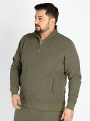 Olive Solid Sweatshirt