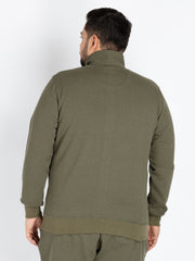 Olive Solid Sweatshirt