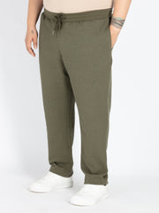 Olive Solid Track Pant