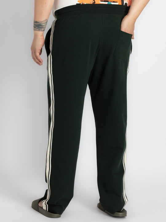 Men’s Plus Size Relaxed Fit Green Track Pant