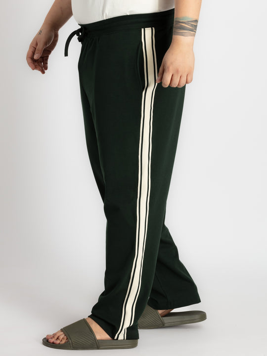 Men’s Plus Size Relaxed Fit Green Track Pant