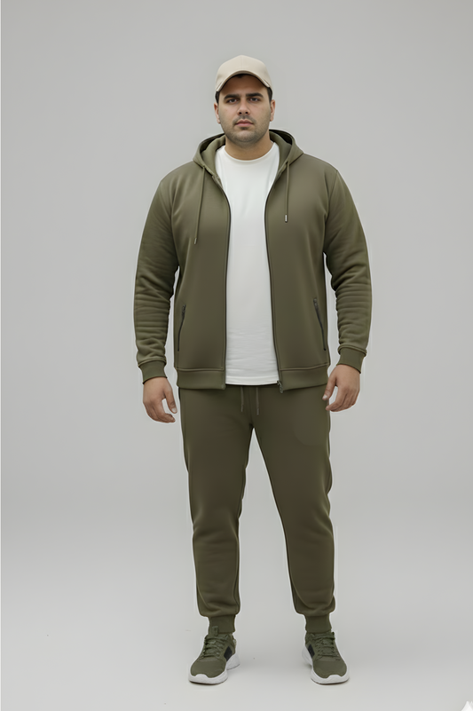 Plus Size Men’s  Zip-Open Hoodie